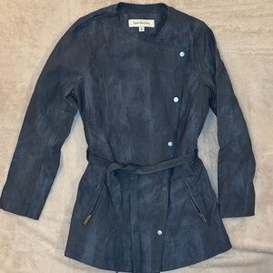 Calvin Klein Jeans Navy Belted Coat